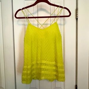 Candies Crisscross Spaghetti Strap Flowey Neon Tank